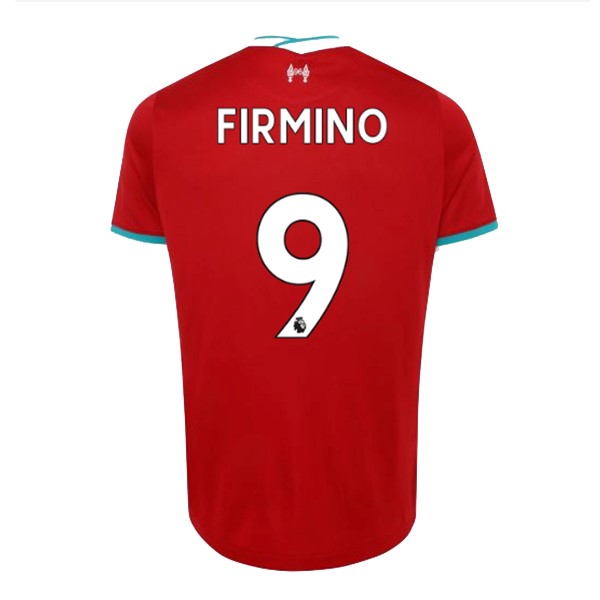 Camiseta Liverpool NO.9 Firmino Replica Primera Ropa 2020/21 Rojo